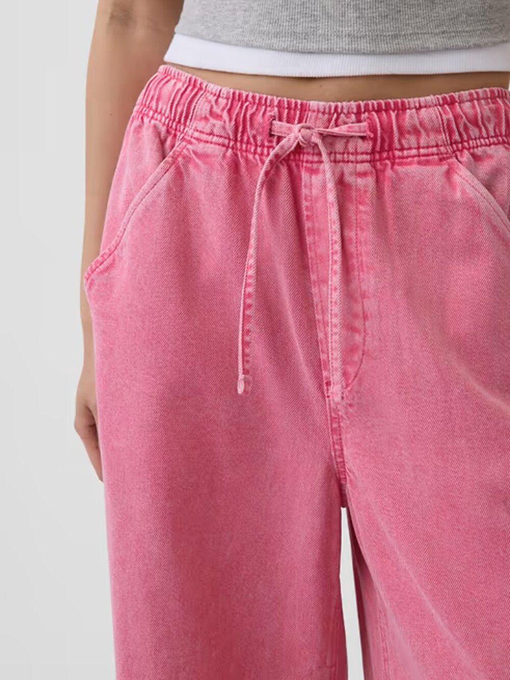 GAP Barrel Drawstring Jeans